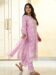 Women's Pink Cotton Embroidered and Printed Straight Kurta with Cotton Pant And Linen Cotton Laced Dupatta Sets