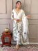 Women Embroidered  Frencs Crepe Kurta With Pant And Digital Print Dupata Set