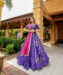 Iris Purple Lahenga  Choli  (Full Stitched)