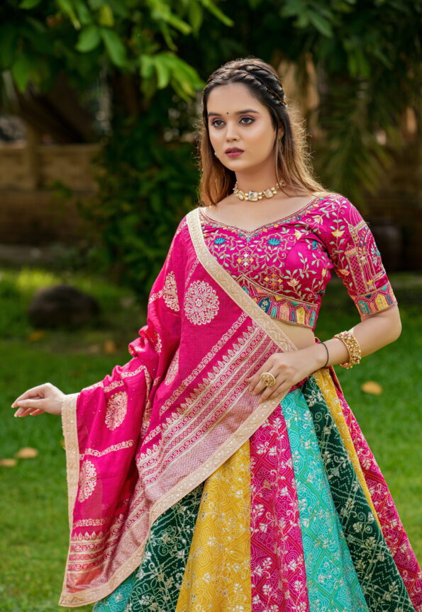 Raja Rani Lahenga  Choli  (Full Stitched)