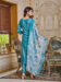 Women Embroidered Viscose Rayon Kurta With Pant And Digital Print Dupata Set