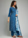 Women's Rayon Khadi Printed Straight Kurta with Pant And  Dupatta Sets