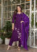 Women's Viscose Rayon Embroidary Straight Kurta with Pant And  Dupatta Sets