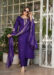 Women's  Viscose Chanderi Embroidered Straight Kurta with Viscose Pant And Viscose jacquard Dupatta Sets