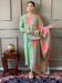 Women's Firoji Chanderi with Cotton Lining Embroidered Straight Kurta with Chanderi Silk Pant And Crep Silk Printed Dupatta Sets