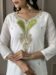 Women's Off White viscose blend  with  Embroidered Straight Kurta with Viscose blend  Pant And viscose Jacquard   Dupatta Sets