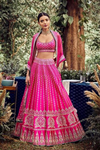 Letest Designer Satin Embroidery Work Lehenga Choli