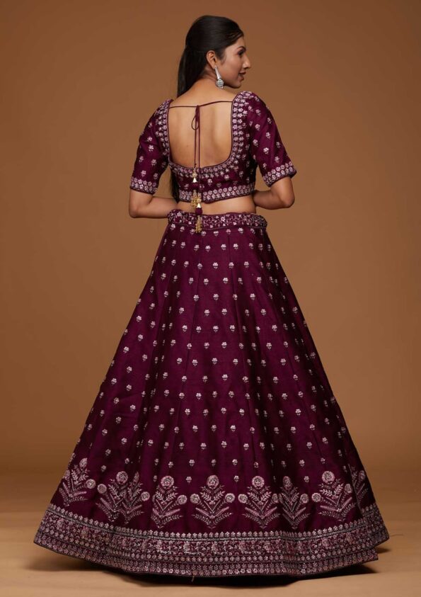 Letest Designer Satin Embroidery Work Lehenga Choli