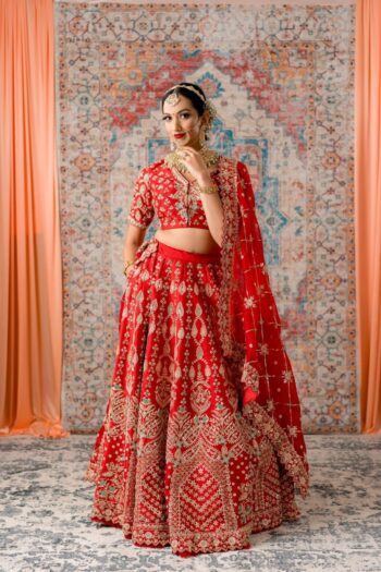 Letest Designer Satin Embroidery Work Lehenga Choli