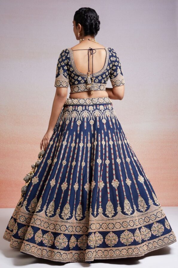 Letest Designer Satin Embroidery Work Lehenga Choli