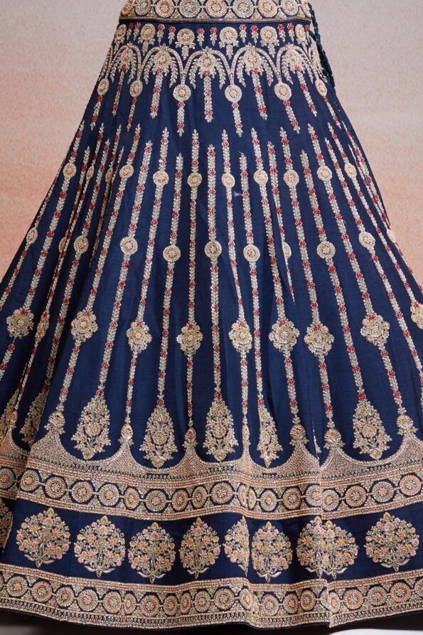 Letest Designer Satin Embroidery Work Lehenga Choli